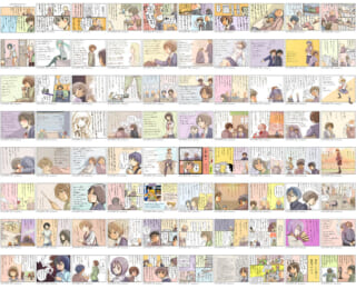 多数の4コマ漫画が並んだまとめ画像