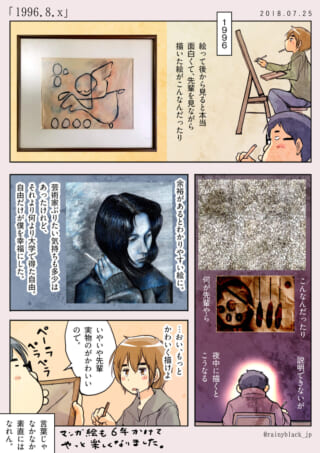 絵を描くハセガワと煙草を吸うオズ先輩の日常