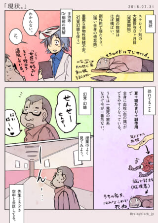 闘病中のハセガワと主治医のDr稲荷を描いた漫画